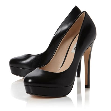 Dune Allegro Stiletto Round Toe Court Shoes in Black | Lyst