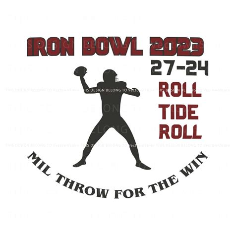 Iron Bowl 2023 Roll Tide Roll SVG