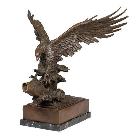 Indoor Statue Golden Eagle Art Animal Bronze Sculpture TPY-681 – toperkins