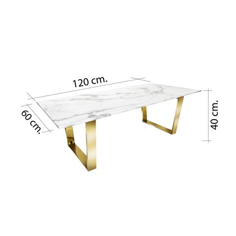 โต๊ะกลาง [TG] Mono Coffee Table Gold Marble – Lounge Lovers