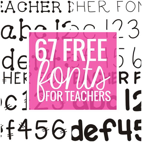 42 Free Fonts for Teachers - Teach Junkie