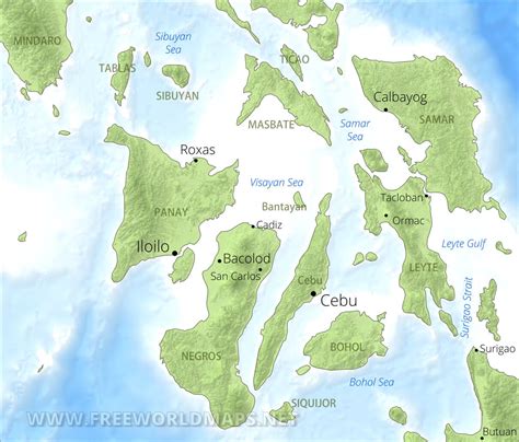 Visayas Maps, Philippines