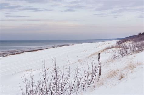 HD wallpaper: sea, snow, snowy dunes, outside, snowy beach, landscape, nature | Wallpaper Flare