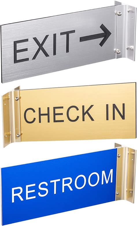 Buy Custom Double-Sided Corridor Sign Personalized Hallway Corridor ...