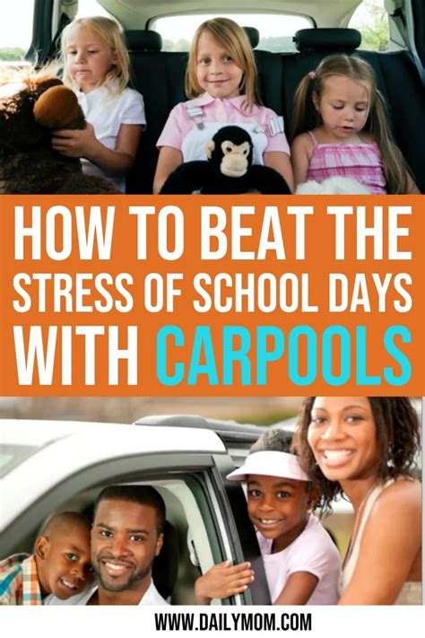 Why A School Carpool Will Help Beat The Stress Of School