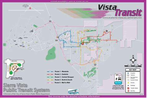 Sierra Vista Transit Route Map - Sierra Vista Arizona USA • mappery