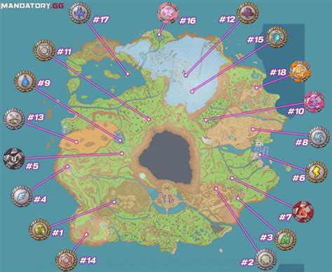 The Map Of Paldea, The World Of Pokémon Scarlet And Purple - Pokémon