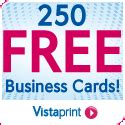 250 Free Business Cards at VistaPrint