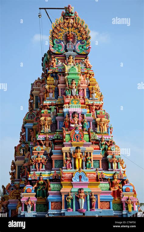 Perur Patteeswara Swamy temple Coimbatore Tamil Nadu India Gopuram Gopura monumental tower ...