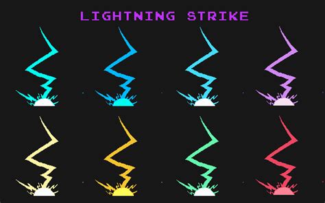 Lightning Pixel Art Effect by sanctumpixel