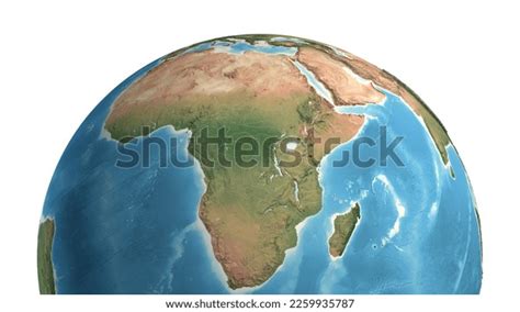 High Resolution Satellite View Planet Earth Stock Illustration ...