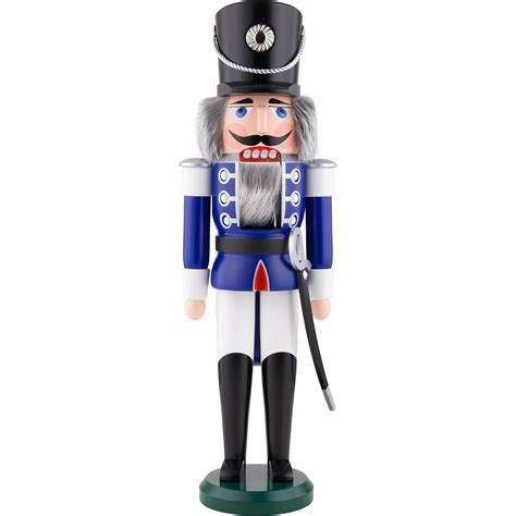 Nutcracker - Hussar Blue (50 cm/20in) by Seiffener Volkskunst