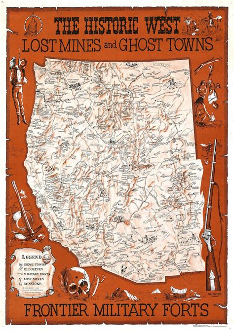 Nevada Ghost Towns Map Download Authentic Map of Nevada Ghost Towns ...