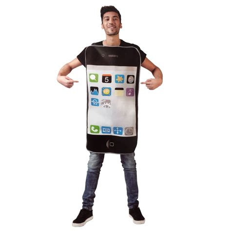 MyPartyShirt - Smart Phone Costume Cell IPhone I Android Mobile Apple Apps Mascot Slipover ...