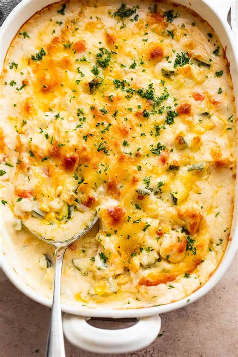 Creamy Chicken Zucchini Casserole Recipe | Diethood