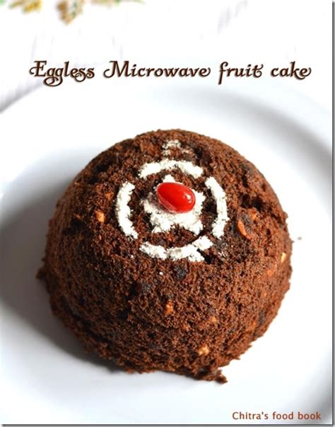 Microwave Fruit Cake | Eggless Microwave Plum cake recipe in 3 Minutes ...