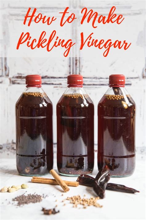 How to Make Pickling Vinegar for Pickles & Chutneys {GF, Vegan}