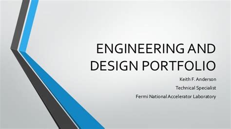 ENGINEERING AND DESIGN PORTFOLIO