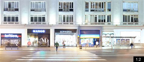 Gran Via (night view) - PANORAMASTREETLINE