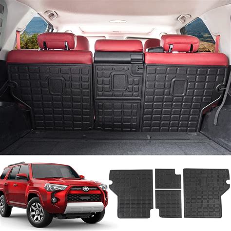 powoq Fit 2010-2023 Toyota 4Runner Backrest Mat TPE Material Back Seat ...