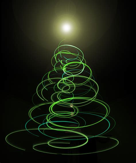 Photo of Abstract green Christmas tree light | Free christmas images