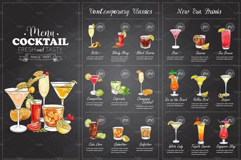 Drink Menu - 12+ Examples