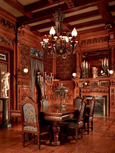 55 vintage victorian dining room decor ideas (10) | Victorian interior design, Victorian ...