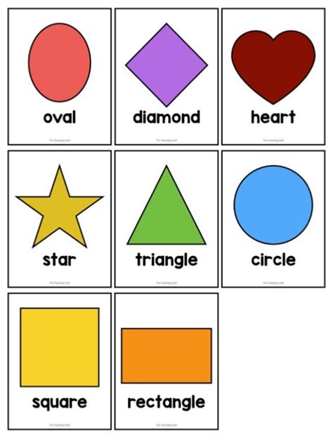 Printable Shapes Flash Cards