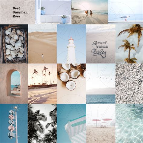 Summer Beach Wall Collage | Beach wall collage, Wall collage, Beach ...