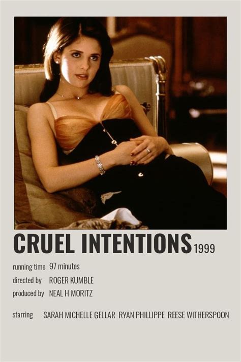 Cruel Intentions Polaroid Poster | Cruel intentions, Film posters minimalist, Iconic movie posters