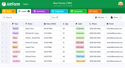 Real Estate Crm Excel Template