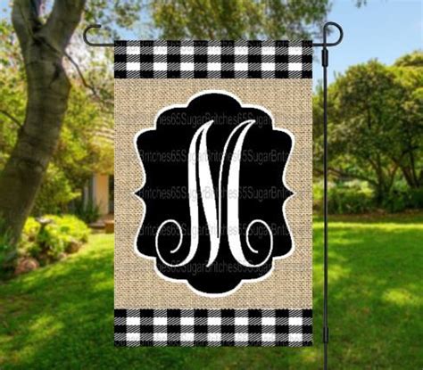 Personalized Garden Flag, Monogram Garden Flag, Garden Decor, Garden ...