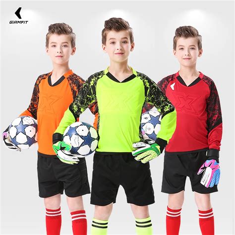 JIANFEI Kids Football Jerseys Soccer Sets GoalKeeper Training Team ...