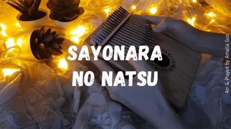 From Up on Poppy Hill OST - Sayonara no Natsu Kalimba Tabs Letter & Number Notes Tutorial ...