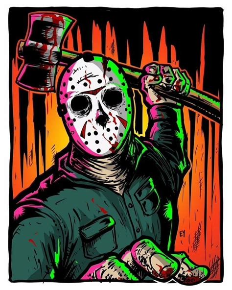 Jason Voorhees | Jason voorhees drawing, Jason voorhees, Jason voorhees art