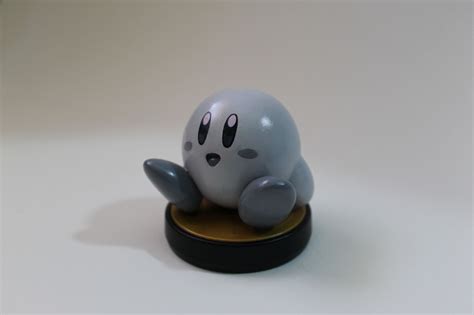 Finished custom black and white kirby amiibo. For sale here: https://www.etsy.com/ca/listing ...