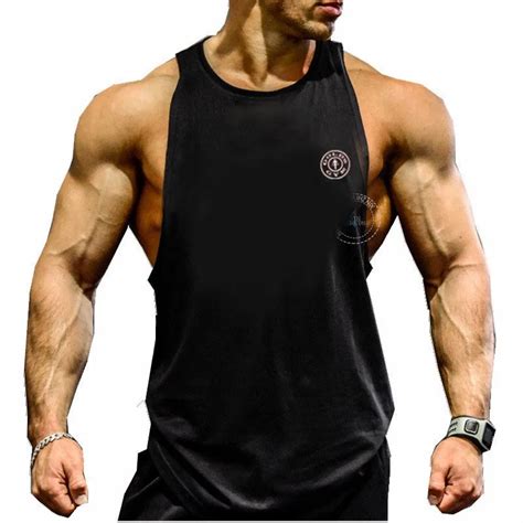 Gyms Tank Top Men Fitness Mens Bodybuilding Stringers Tank Tops Singlet ...