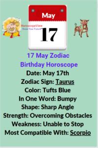 May 17 Zodiac Taurus - What Is The Zodiac Sign for May 17th?