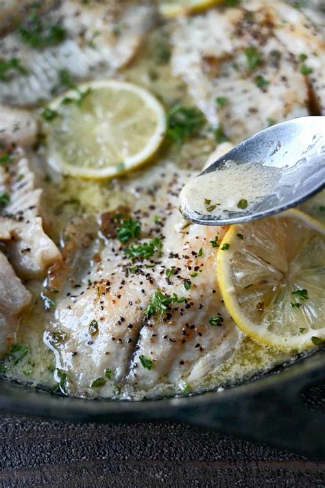 Tilapia with Lemon Butter Sauce - Butter Your Biscuit