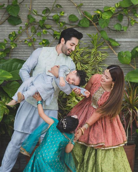 Ayeza Khan & Danish Taimoor's Beautiful Clicks on Eid with Family ...