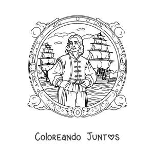 15 Dibujos de Cristóbal Colón para Colorear ¡Gratis! | Coloreando Juntos