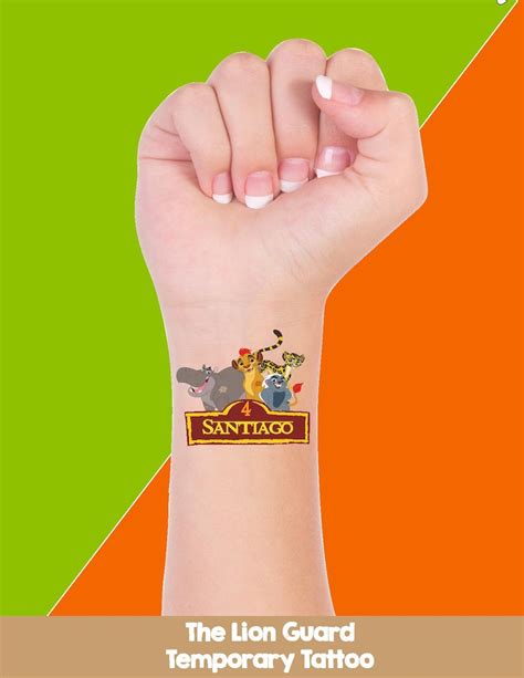 The Lion Guard Temporary Tattoo The Lion Guard Tattoo The | Etsy