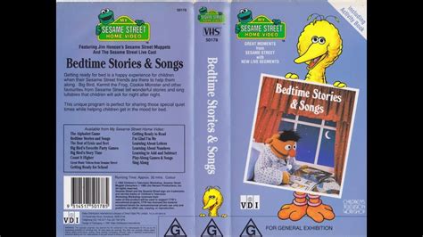 Sesame Street Bedtime Stories And Songs Vhs