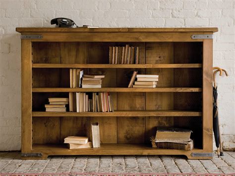 Bookshelf Glamorous Low Wide Bookcase Horizontal - Decoratorist - #50759