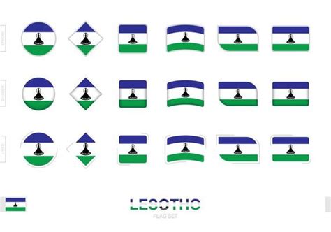 Lesotho Flag Vector Art, Icons, and Graphics for Free Download