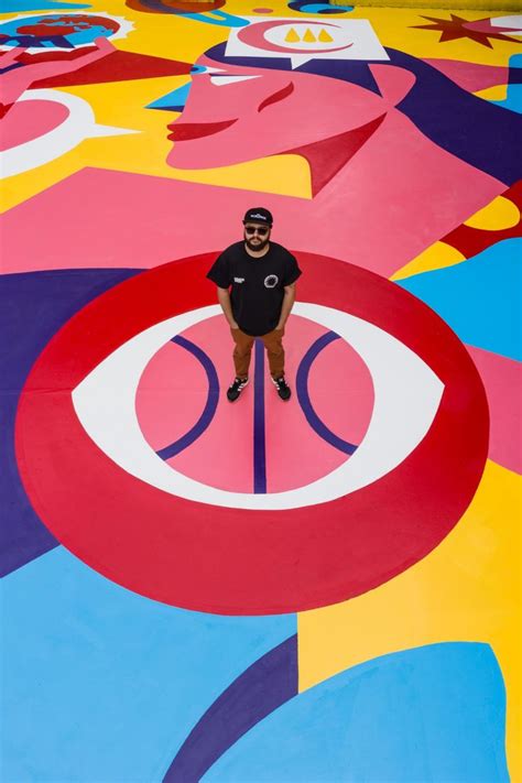 Stunning Basketball Court in Lisbon by AkaCorleone in 2020 | Street art ...