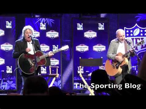 The Who - Pinball Wizard (LIVE at the Super Bowl media center) - YouTube