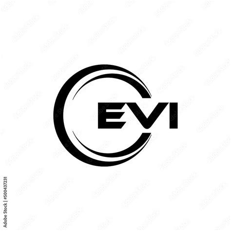 EVI letter logo design with white background in illustrator, vector ...