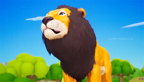 The Lion — King of the Forest Story | Lion King | Forest Animals ...