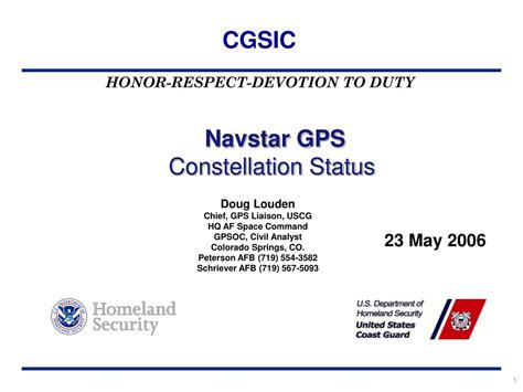 PPT - Navstar GPS Constellation Status PowerPoint Presentation, free ...